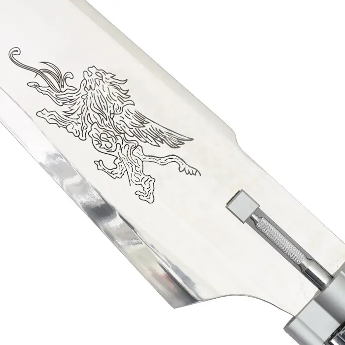 Gunblade inspired by Final Fantasy VIII, hybrid sword and pistol grip silhouette