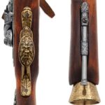 Tromblon-Autrichien-laiton-18ème-dessous-du-pistolet détail tige et visage