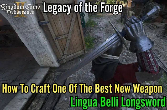 Espada Lingua Belli Longsword - Kingdom Come Deliverance II: imagen del juego