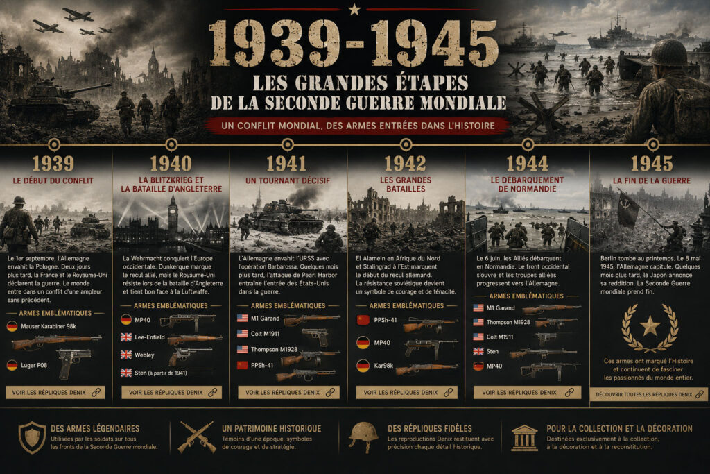 1939-1945: Le tappe principali della Seconda guerra mondiale