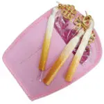 Couteaux Shin-kal de Zoey dans son étui rose