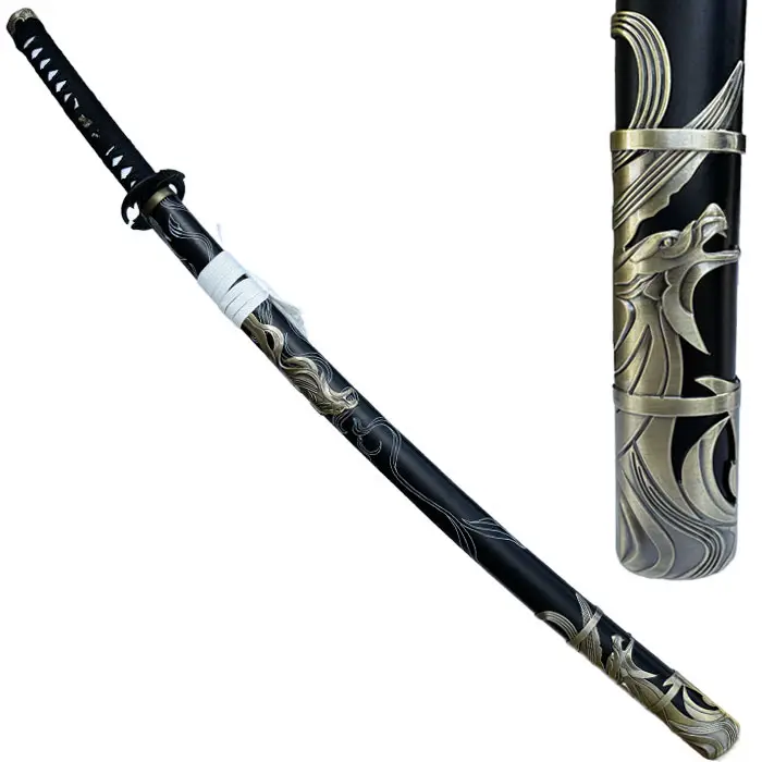 Katana Twin Wolves nel suo fodero