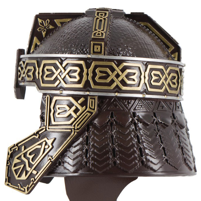 Casque de gimli détails des figures géométriques