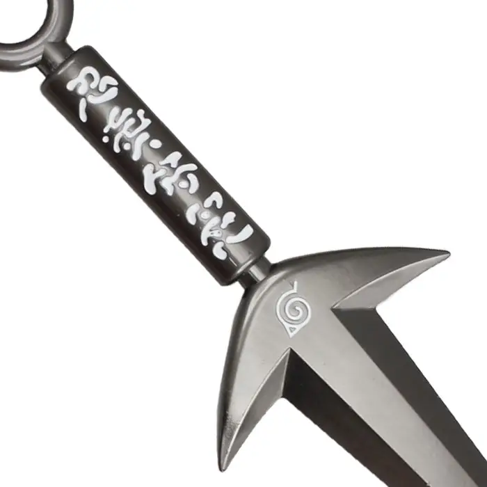 Kunai de Minato negro con el logotipo de Naruto