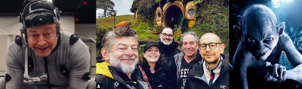 Andy Serkis en performance capture et Gollum dans Le Seigneur des Anneaux