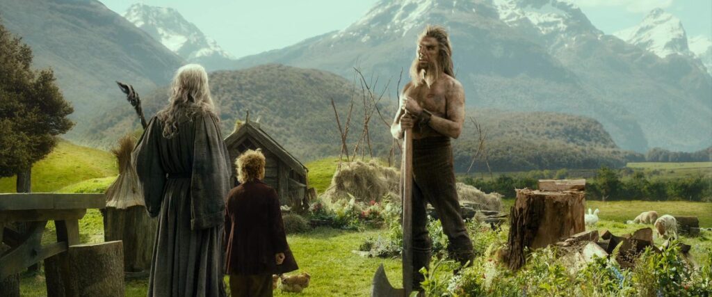 Beorn dans Le Hobbit, ancêtre des Béornides liés au voyage d'Aragorn et Gollum