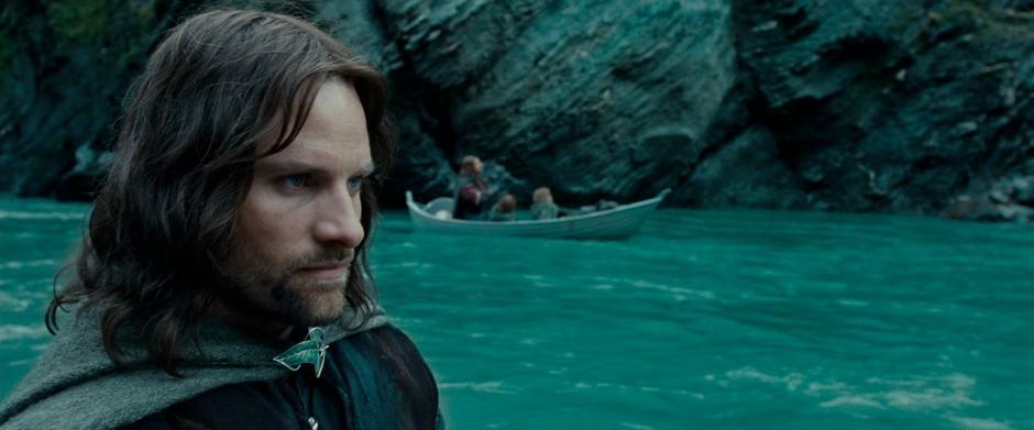 Viggo Mortensen dans le rôle d'Aragorn dans Le Seigneur des Anneaux