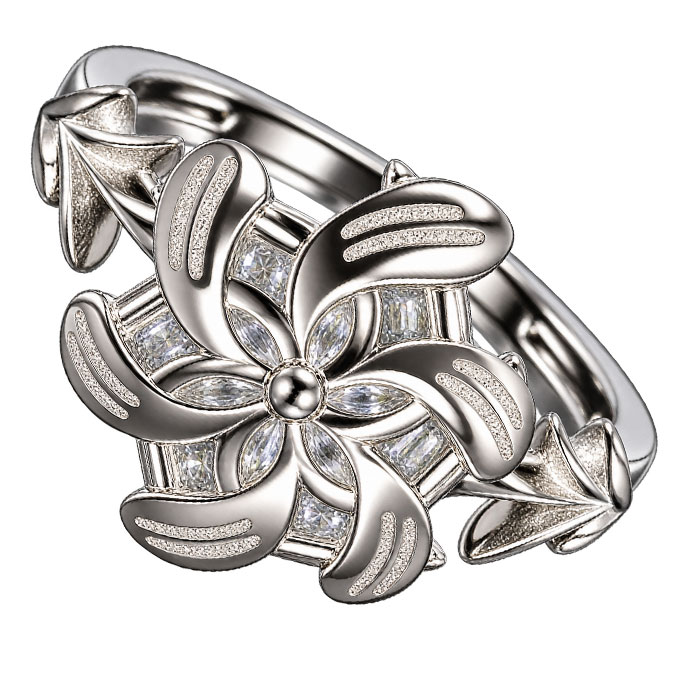Anello di Nenya di Galadriel, visto di fronte