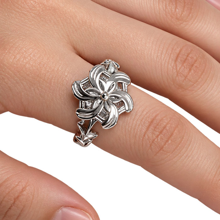 Anello di Nenya di Galadriel da indossare sulla mano