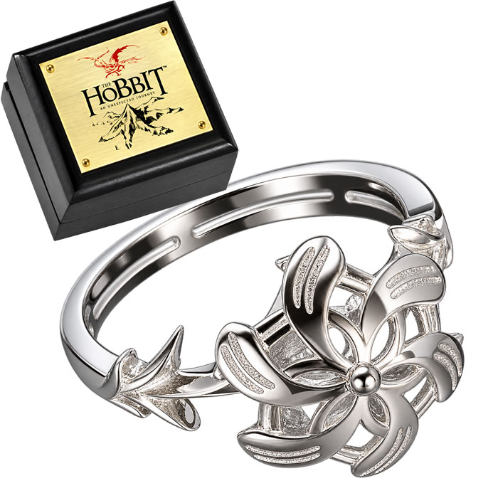 Anello Nenya di Galadriel con la sua confezione a cofanetto