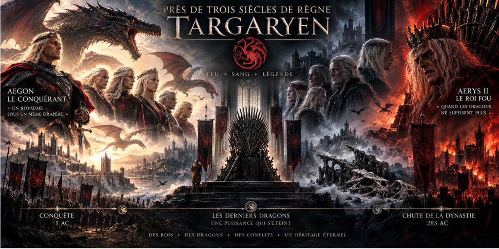 Histoire de Game of Thrones : Trois siècles de domination Targaryen

